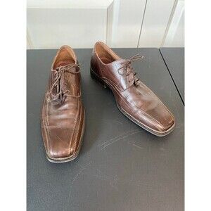 Johnston & Murphy square toe lace up leather oxford shoes